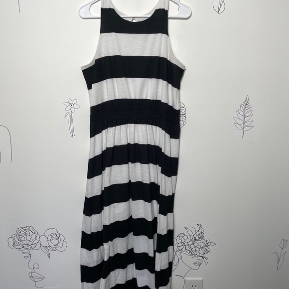Black and White Striped Maxi Dress MOSSIMO - Picture 4 of 5